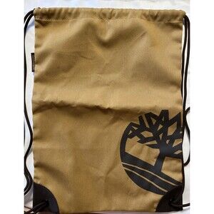 Timberland Drawstring Bag Sack Brown/Black Canvas Back Pack